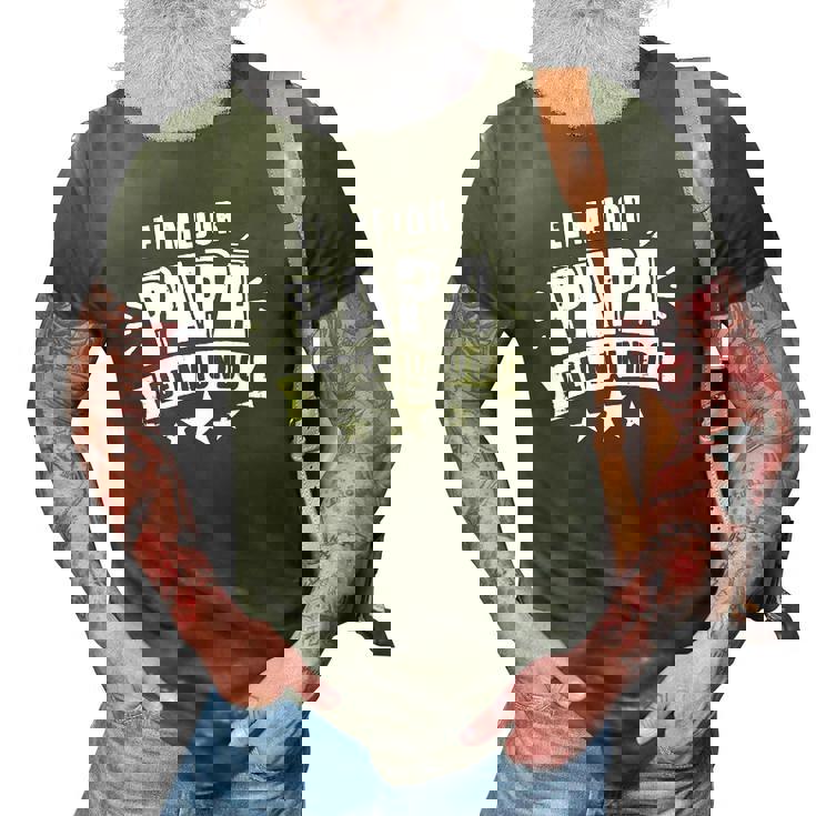 Mens El Mejor Papá Del Mundo Para Dia Del Padre  3D Print Casual Tshirt