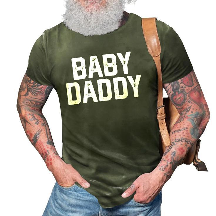 Mens Fathers Day Gift For Men Funny Baby Daddy Dad Joke 3D Print Casual Tshirt