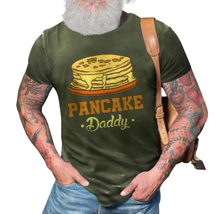 Mens Pancake Daddy Breakfast Food Pancake Maker Men Pancake 3D Print Casual Tshirt