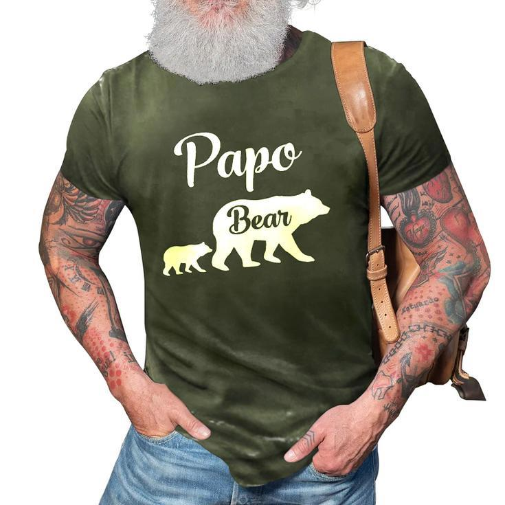 Mens Papo Bear Funny Gift  3D Print Casual Tshirt