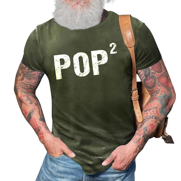 Mens Pop Squared  Pop To The Second Power  Gramps 3D Print Casual Tshirt