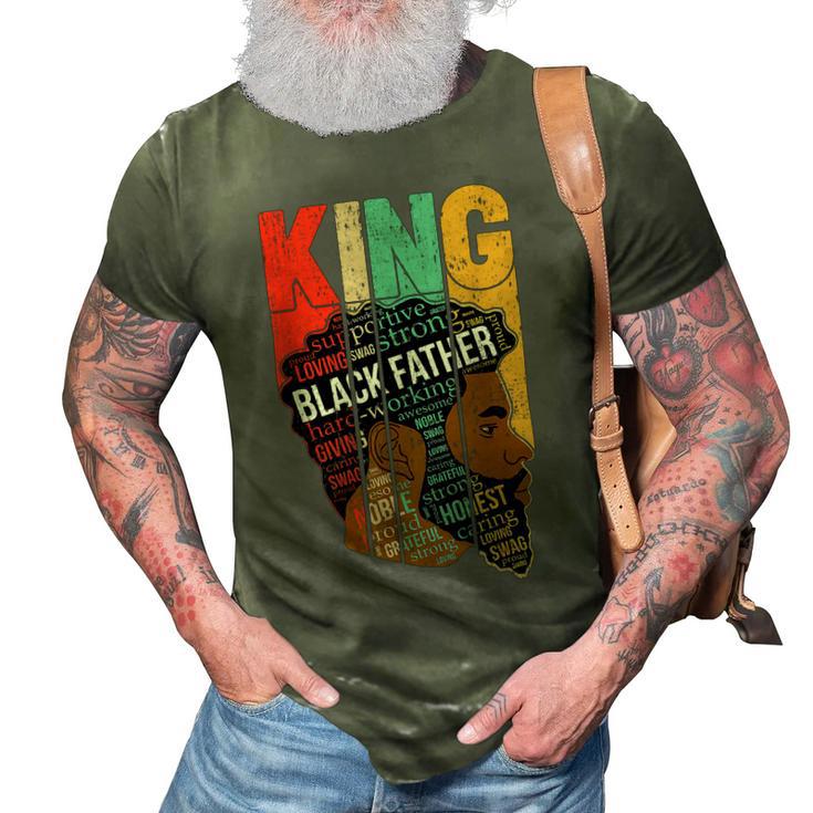 Mens Strong Black King Juneteeth African American Father Day 23 Shirt 3D Print Casual Tshirt