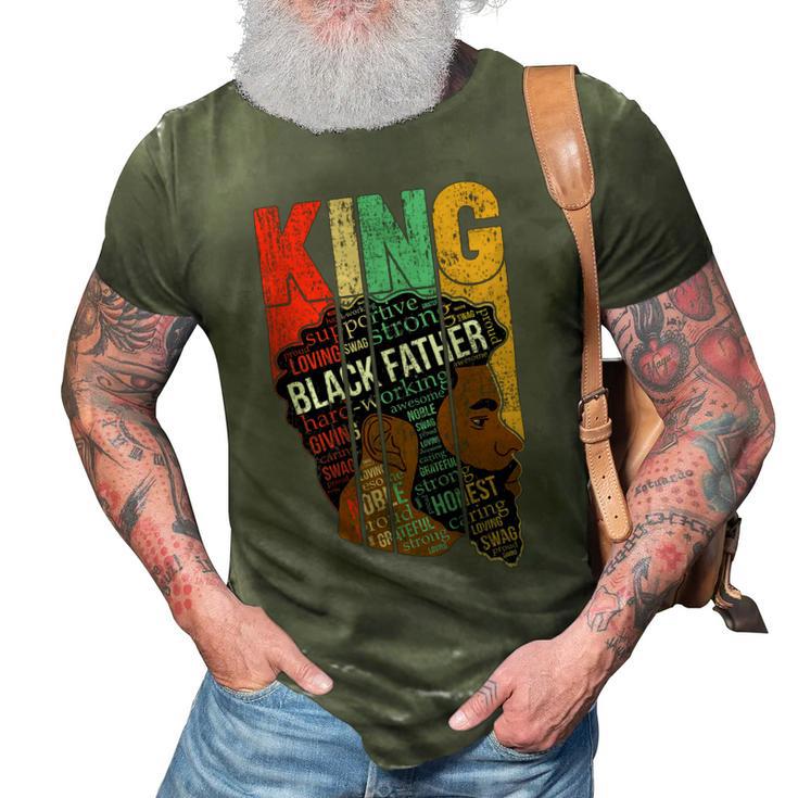 Mens Strong Black King Juneteeth African American Father Day 31 Shirt 3D Print Casual Tshirt