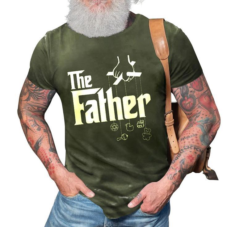 Mens The Father First Time Fathers Day New Dad Gift 3D Print Casual Tshirt