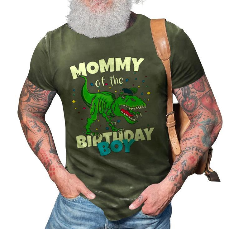 Mommy Of The Birthday Boy Dinosaurrex Anniversary 3D Print Casual Tshirt