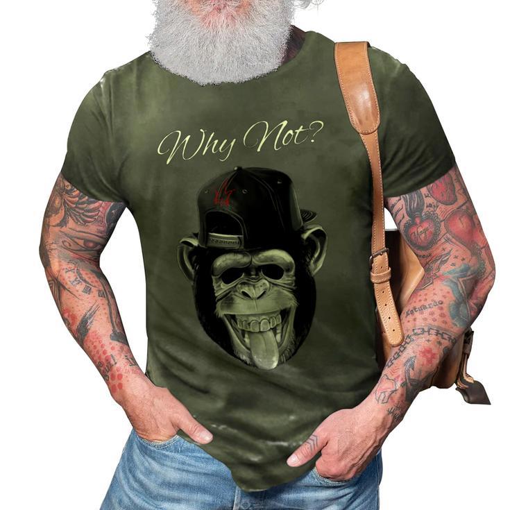 Monkey In A Cap  527 Trending Shirt 3D Print Casual Tshirt