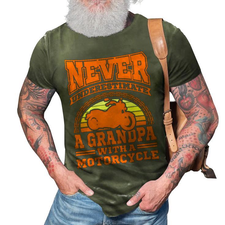 Motorcycle Grandpa Biker S Funny 499 Shirt 3D Print Casual Tshirt