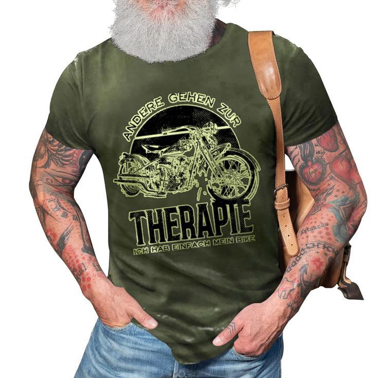 Motorcycles Therapy Ich Hab Einfach 462 Shirt 3D Print Casual Tshirt