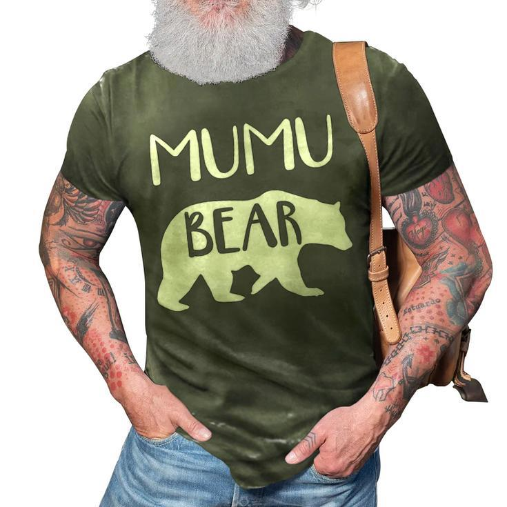 Mumu Grandma Gift   Mumu Bear 3D Print Casual Tshirt