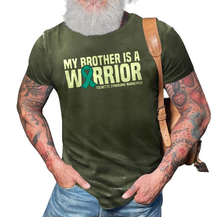 My Brother Is A Warrior Tourette Syndrome Awareness 3D Print Casual Tshirt