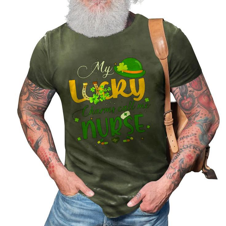 My Lucky Charms Call Me Nurse Happy Patricks Day Lucky Mama 3D Print Casual Tshirt