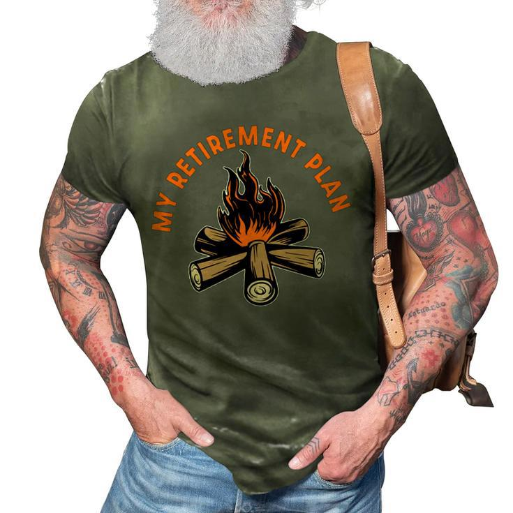 My Retirement Plan Hiking Grandfather Camping Grandkids  3D Print Casual Tshirt