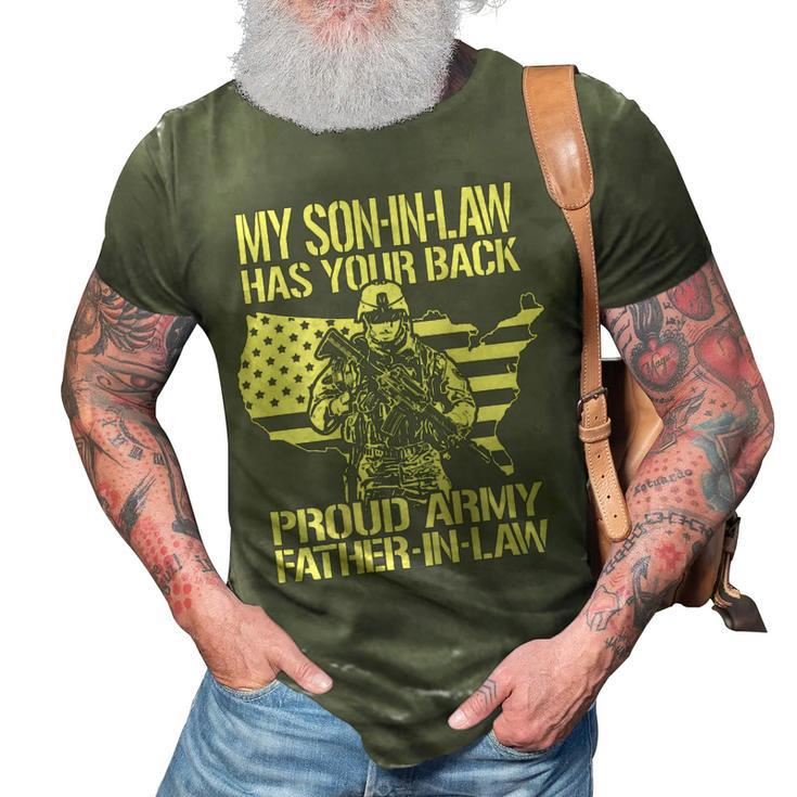 My Soninlaw Has Your Back Proud Army 688 Shirt 3D Print Casual Tshirt