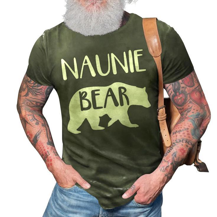 Naunie Grandma Gift   Naunie Bear 3D Print Casual Tshirt