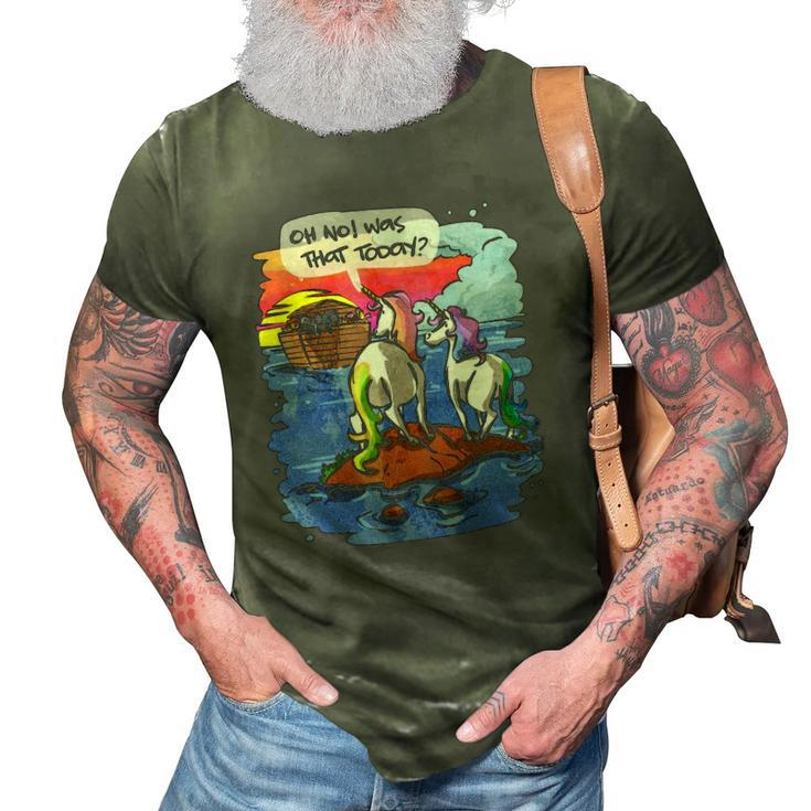 Noah Guy Unicorn Noahs Ark Gift For Girls And Adults 3D Print Casual Tshirt