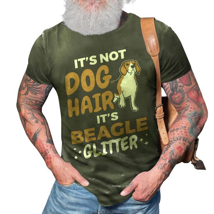 Not Dog Hair Beagle Glitter Pet Owner Dog Lover Beagle 61 Beagle Dog 3D Print Casual Tshirt