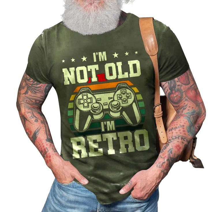 Not Old Im Retro Video Gamer Gaming  3D Print Casual Tshirt