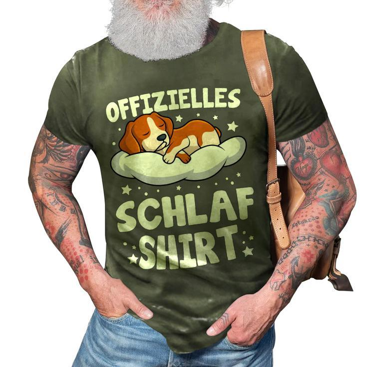 Official Sleepshirt Pyjamas Beagle Dogs 210 Beagle Dog 3D Print Casual Tshirt