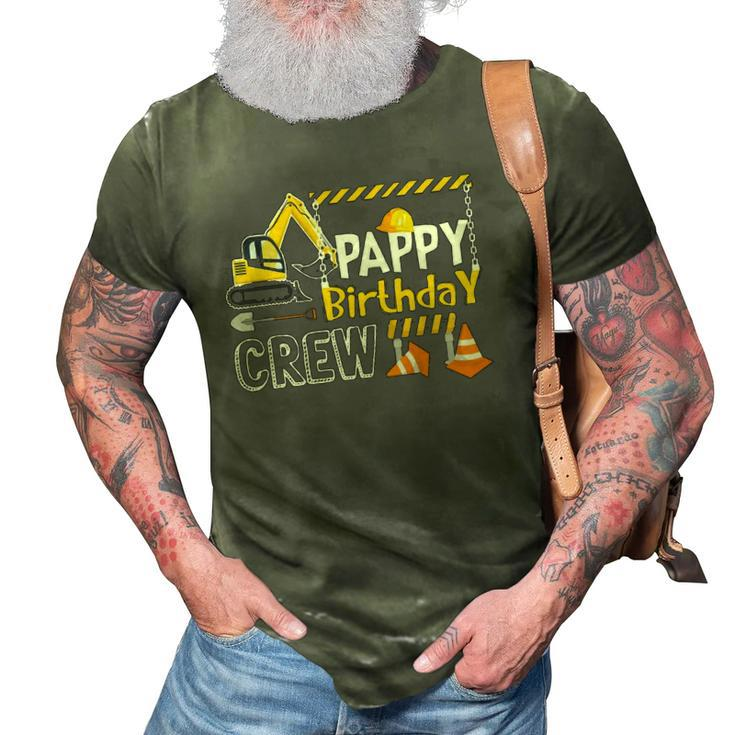 Pappy Birthday Crew Construction S Gift Birthday 3D Print Casual Tshirt