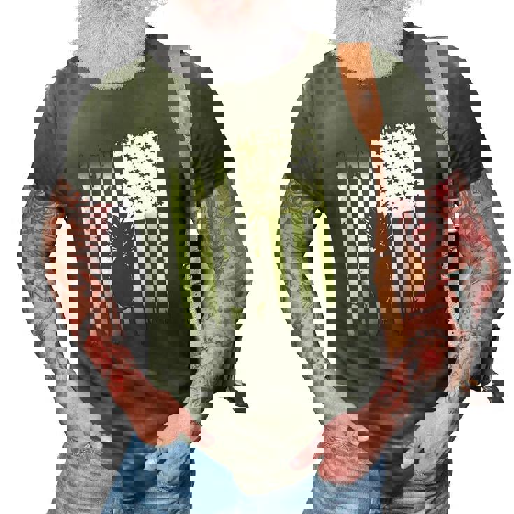 Pineapple Usa American Flag 4Th Of July Patriotic Fruit 3D Print Casual Tshirt