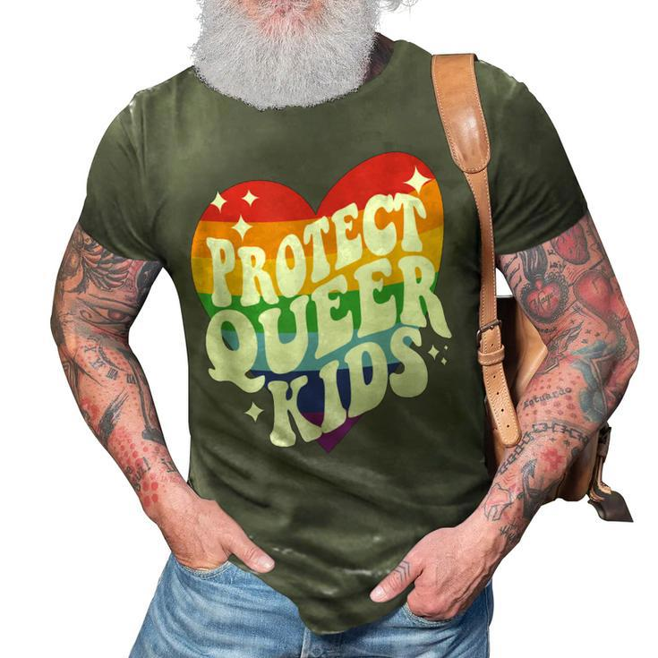 Protect Queer Kids Gay Pride Lgbt Support Queer Pride Month  3D Print Casual Tshirt