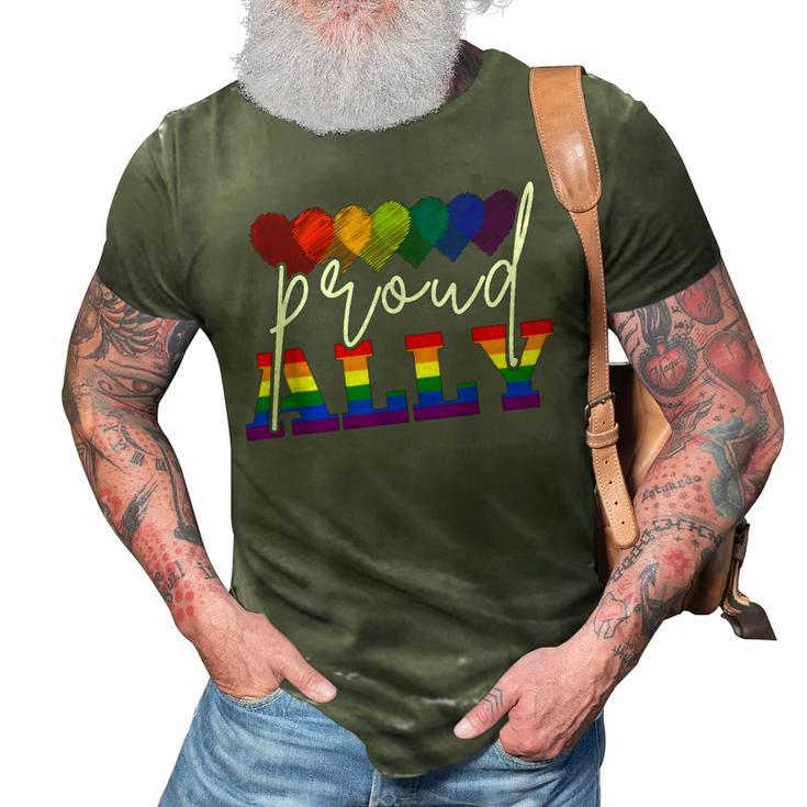 Proud Ally Ill Be There For You Lgbt  3D Print Casual Tshirt