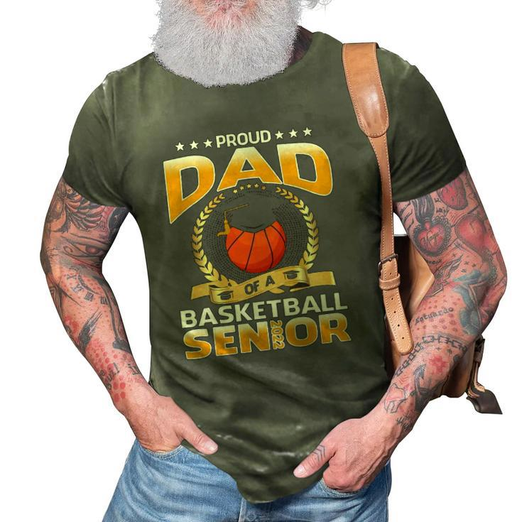 Proud Dad Of A Basketball Senior 3D Print Casual Tshirt