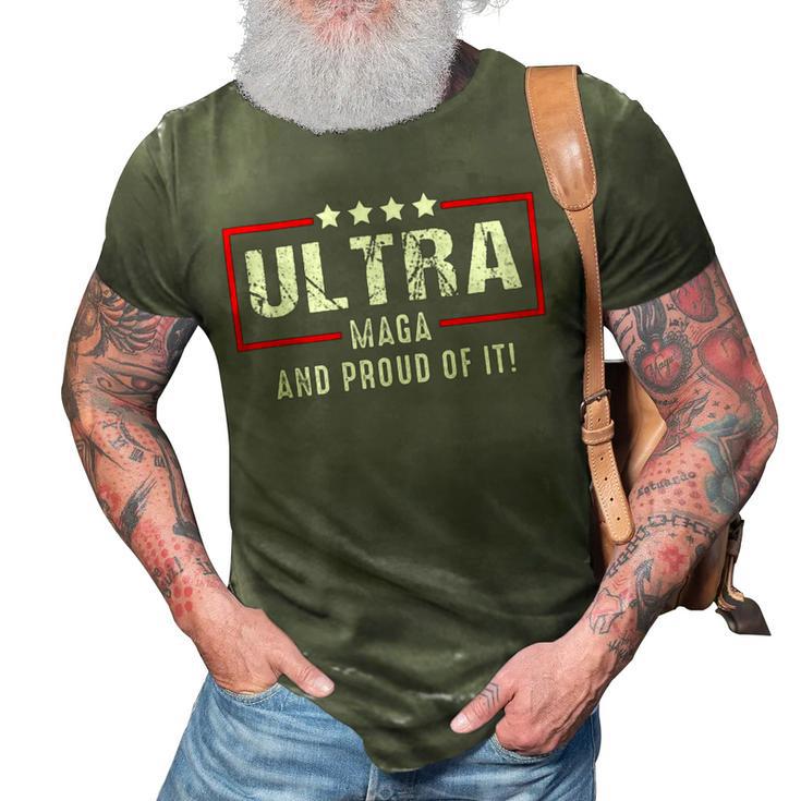 Proud Ultra Maga V8 3D Print Casual Tshirt