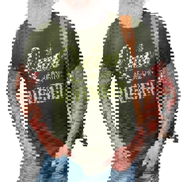 Queens Are Born In November 3D Print Casual Tshirt