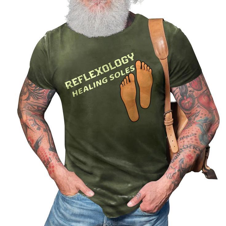 Reflexology Massage Therapist  Reflexology Healing Soles 3D Print Casual Tshirt