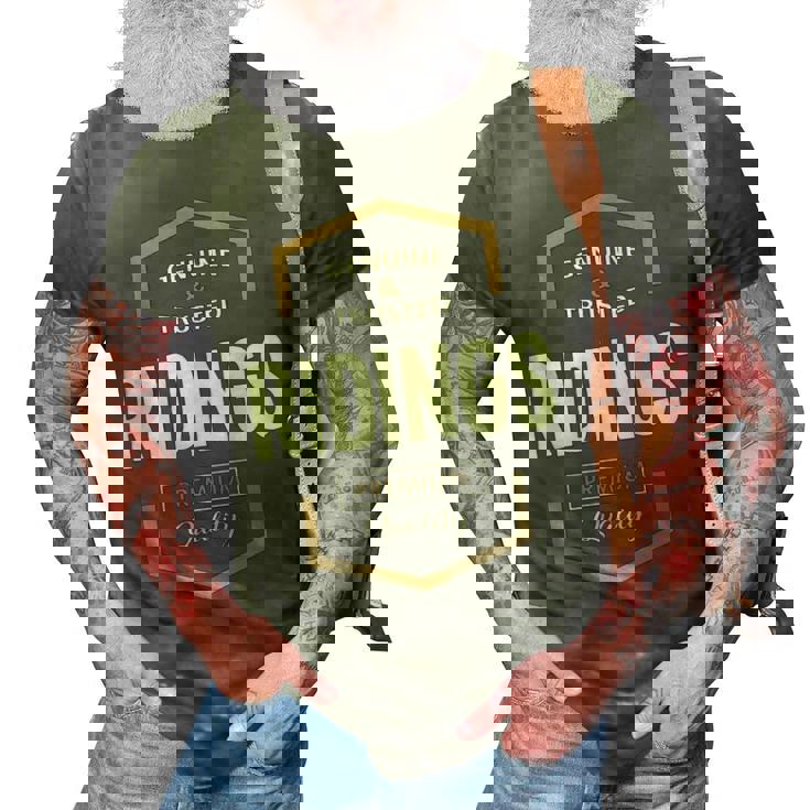 Ridings Name Gift   Ridings Premium Quality 3D Print Casual Tshirt