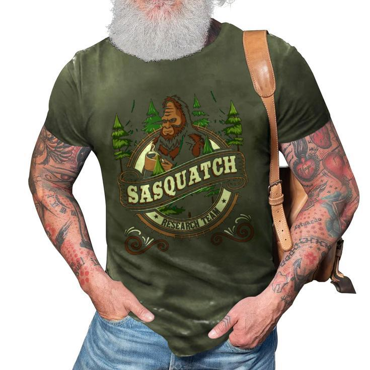 Sasquatch Research Team - Funny Bigfoot Fan 3D Print Casual Tshirt