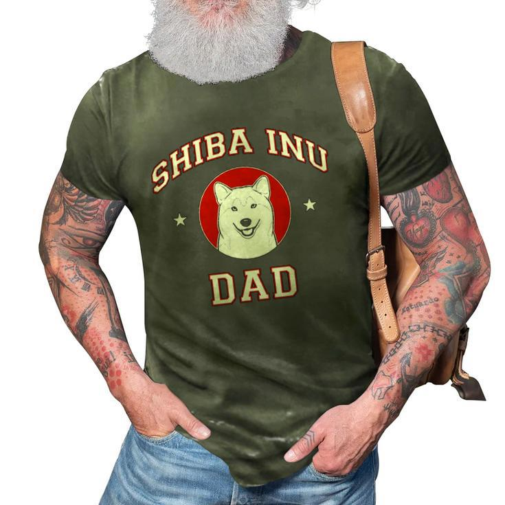 Shiba Inu Dad Pet Lovers 3D Print Casual Tshirt