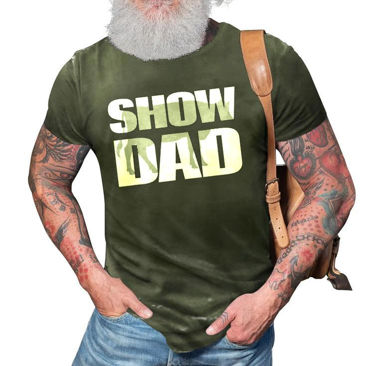Show Dad Cow Dairy Cattle Fathers Day 3D Print Casual Tshirt
