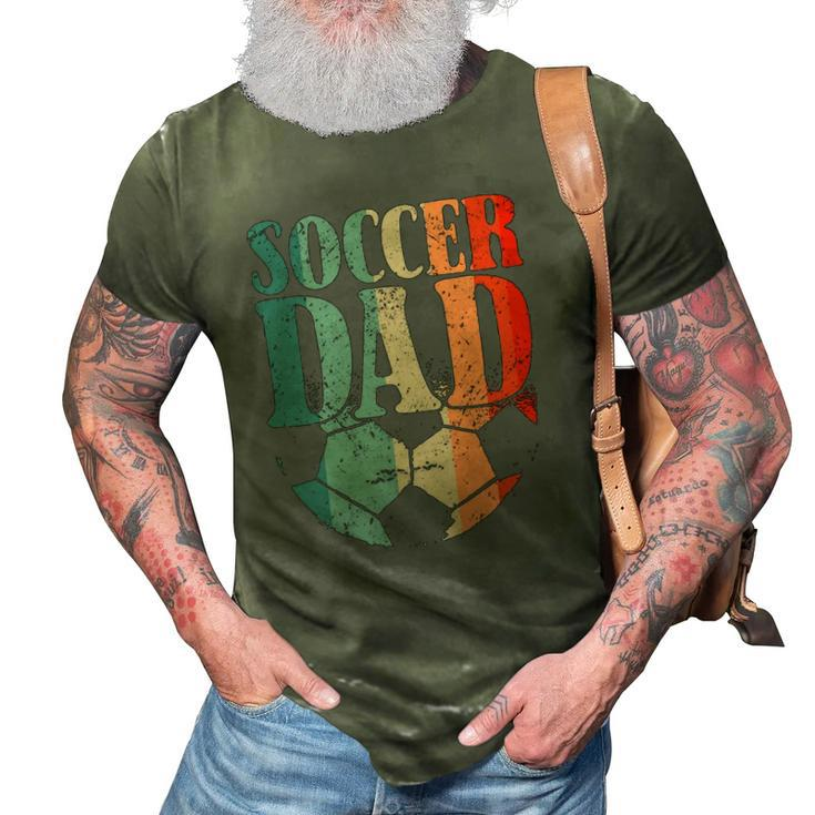 Soccer Football Soccer Dad Soccer Teaching 3D Print Casual Tshirt