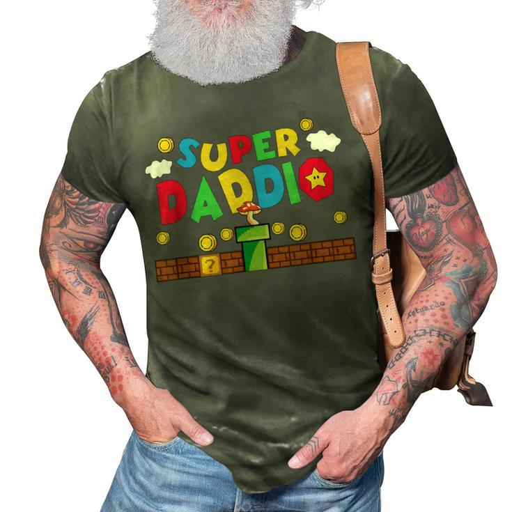 Super Daddio Gamer Daddy  3D Print Casual Tshirt
