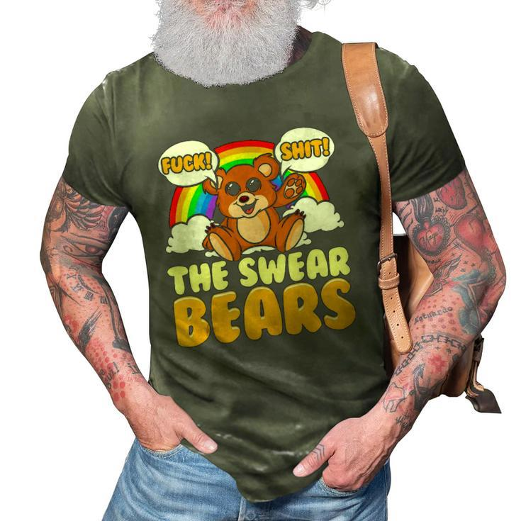 Swear Bears Funny Cute Bear Sarcastic Adult Humor 3D Print Casual Tshirt