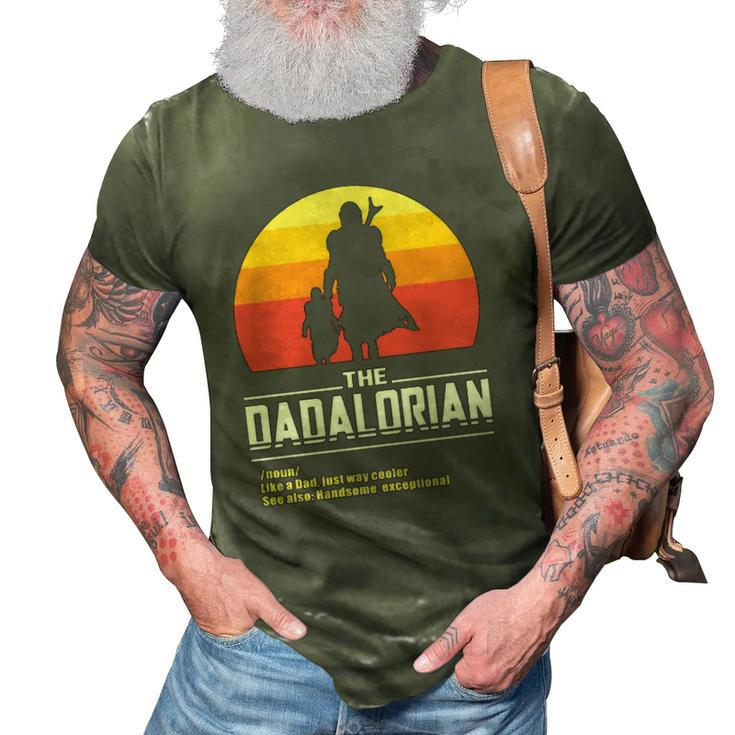 The Dadalorian Fathers Day Funny Meme Gift Essential 3D Print Casual Tshirt