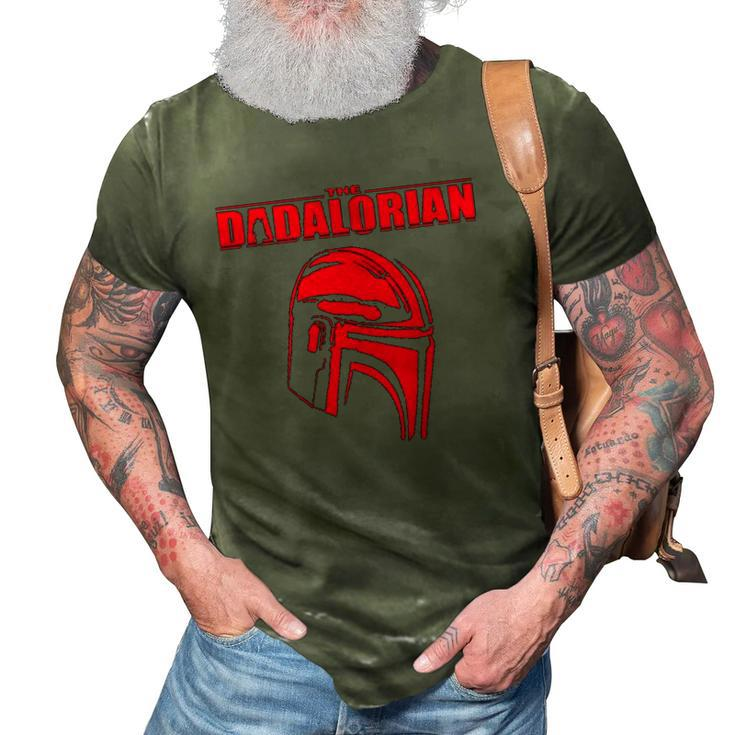 The Dadalorian Funny Fathers Day Vintage Mens Tee Gifts 3D Print Casual Tshirt