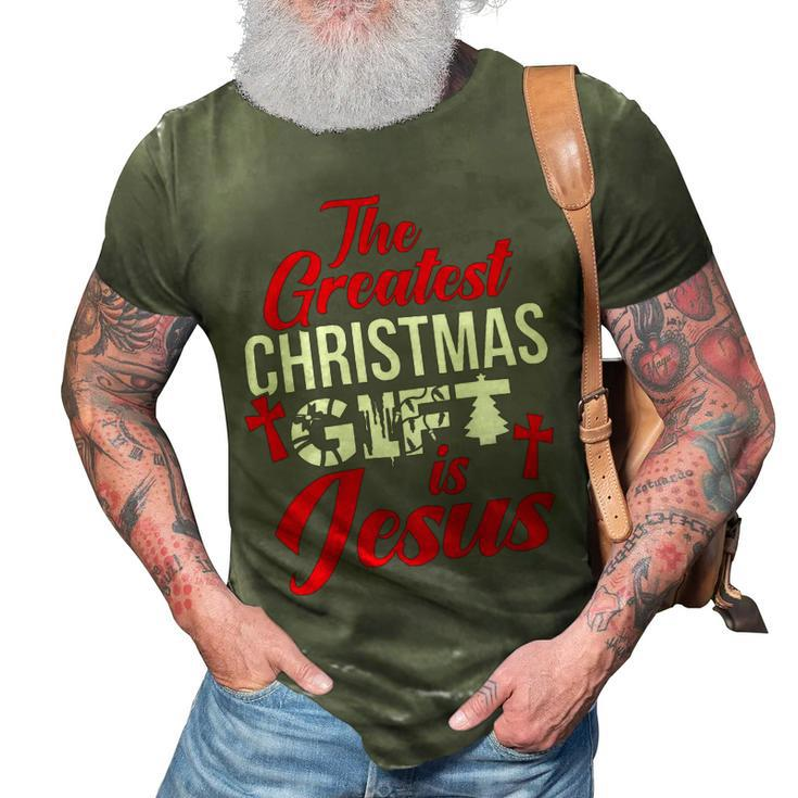 The Greatest Christmas Is Jesus Christmas Xmas A 3D Print Casual Tshirt