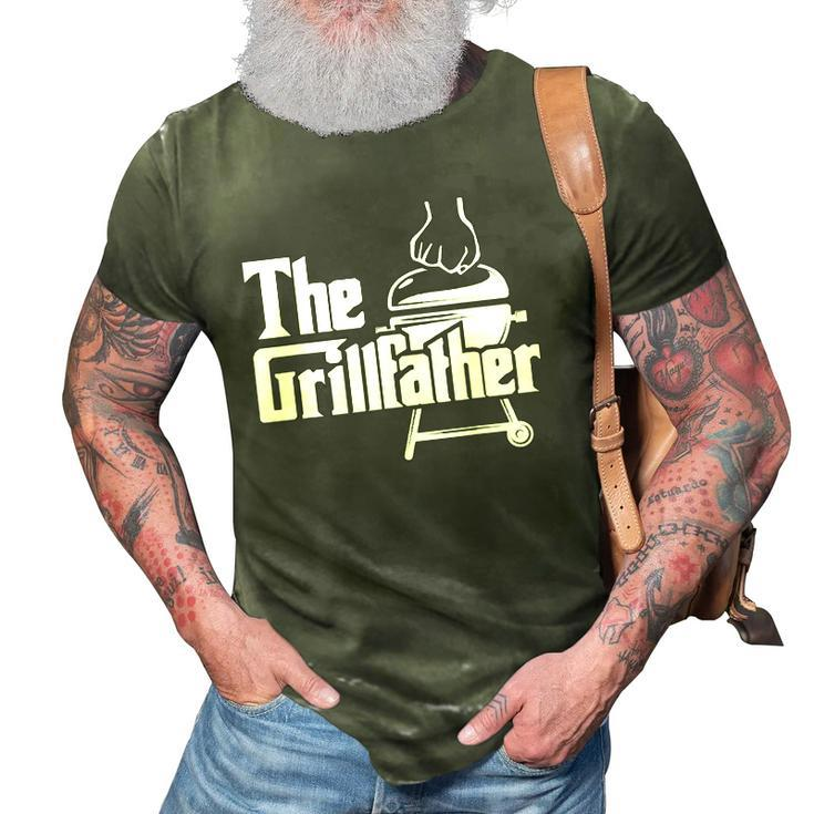 The Grillfather Pitmaster Bbq Lover Smoker Grilling Dad 3D Print Casual Tshirt