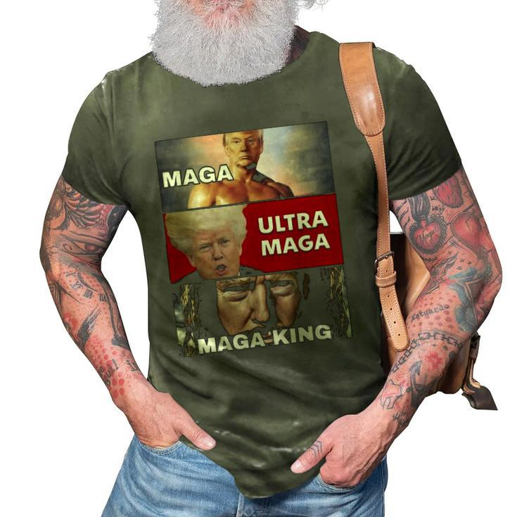 The Return Of The Great Maga King Trump Ultra Maga Women Men 3D Print Casual Tshirt