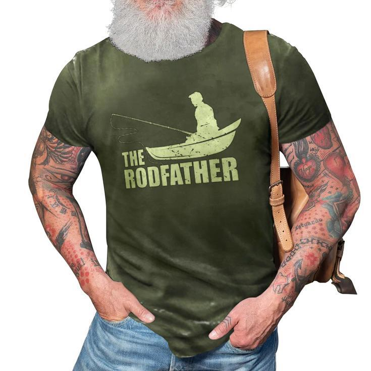 The Rodfather Nature Lover And Fisher 3D Print Casual Tshirt