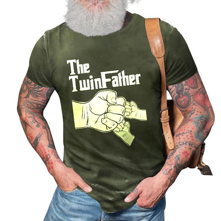 The Twinfather Father Of Twins Fist Bump 3D Print Casual Tshirt