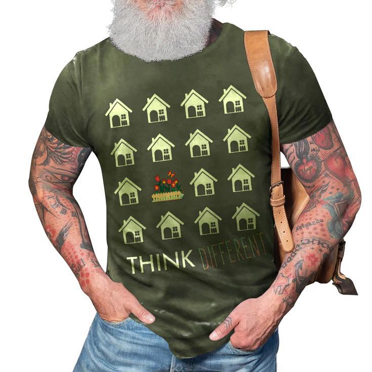 Think Different Build Gardens Not 558 Shirt 3D Print Casual Tshirt