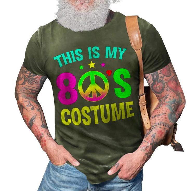 This Is My 80S Costume Funny Halloween 1980S 80S Party  3D Print Casual Tshirt