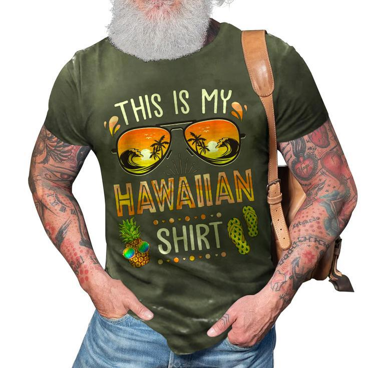 This Is My Hawaiian  Aloha Hawaii Beach Summer Vacation  3D Print Casual Tshirt