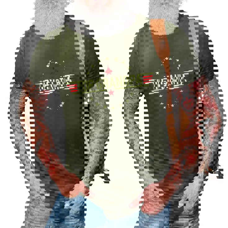 Top Grandpa Birthday Gun Jet Fathers Day Funny 80S Dad  3D Print Casual Tshirt