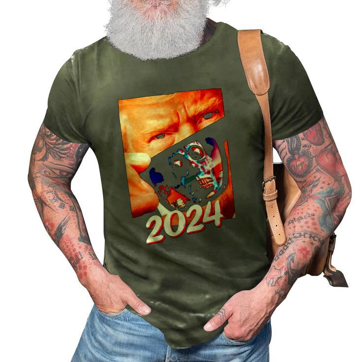 Trump 2024 They Live Donald Trump Supporter 3D Print Casual Tshirt