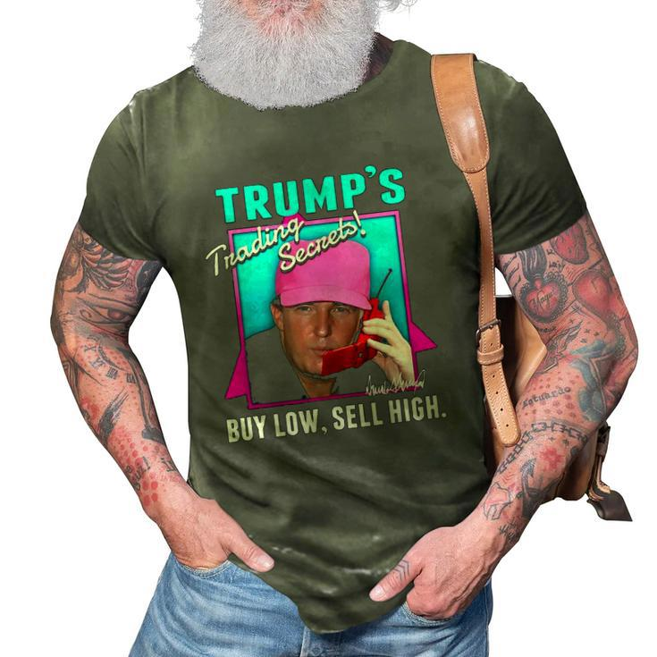Trump’S Trading Secrets Buy Low Sell High Funny Trump 3D Print Casual Tshirt